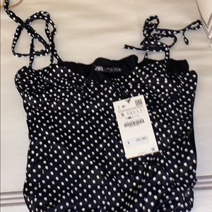 Never worn Zara polka dot body suit